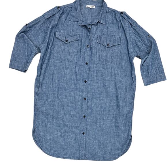 Alex Mill Military Chambray Denim Dress - Picture 3 of 8